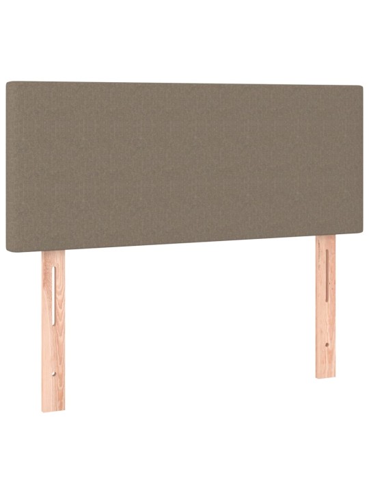 Box spring postel s matrací a LED taupe 120 x 200 cm textil