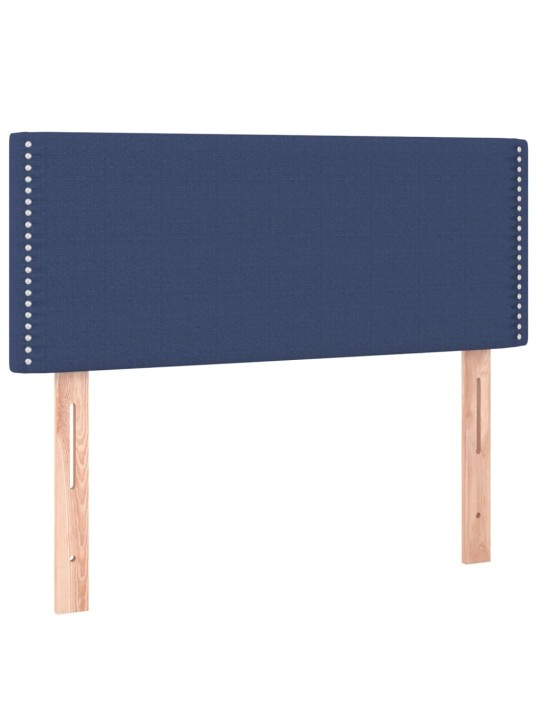 Box spring postel s matrací a LED modrá 100x200 cm textil