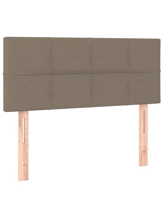 Box spring postel s matrací a LED taupe 90x190 cm textil