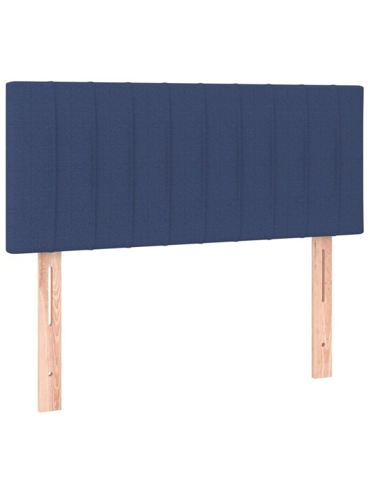 Box spring postel s matrací a led modrá 80 x 200 cm textil