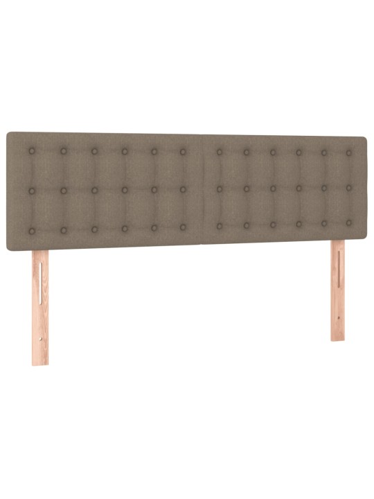 Box spring postel s matrací taupe 140x190 cm textil