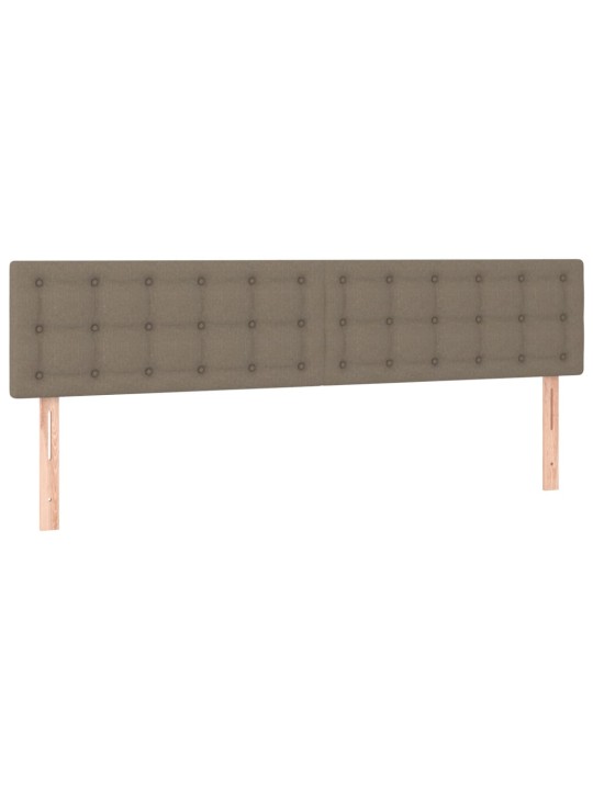 Box spring postel s matrací taupe 160x200 cm textil