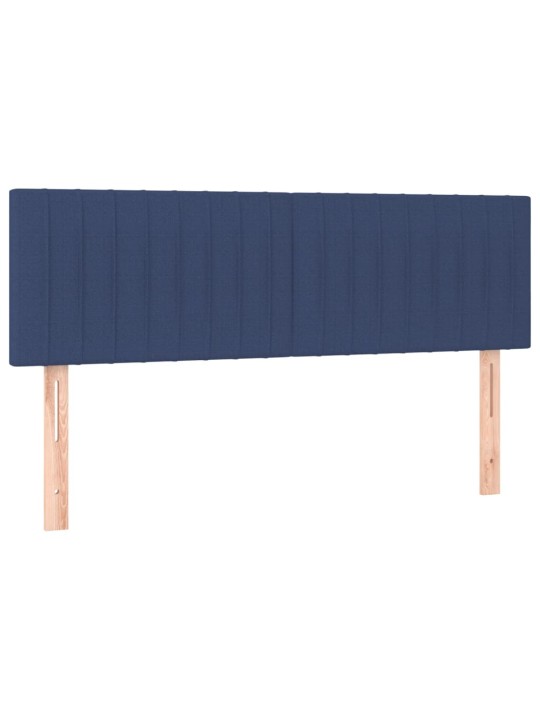 Box spring postel s matrací modrá 140x200 cm textil