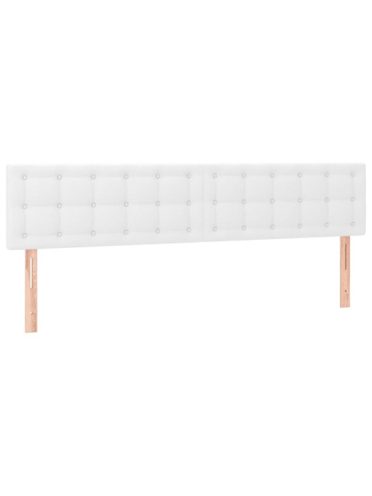Box spring postel s matrací bílá 180x200 cm umělá kůže