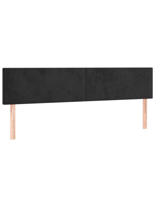 Box spring postel s matrací černá 180x200 cm samet