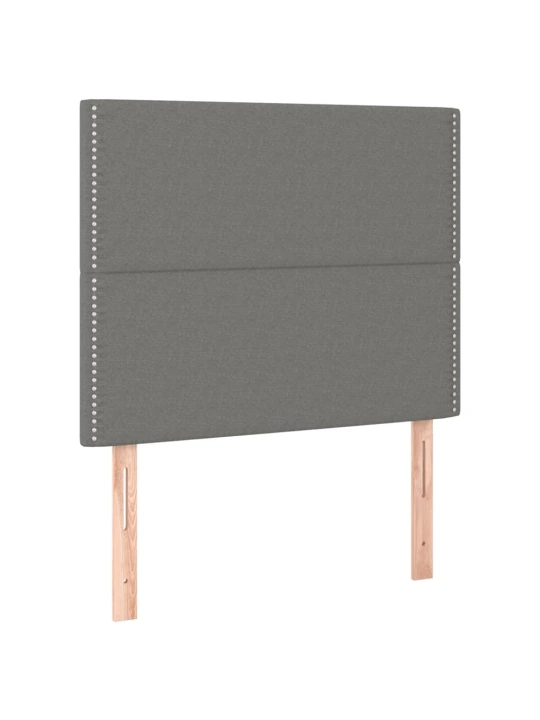 Box spring postel s matrací tmavě šedá 80 x 200 cm textil