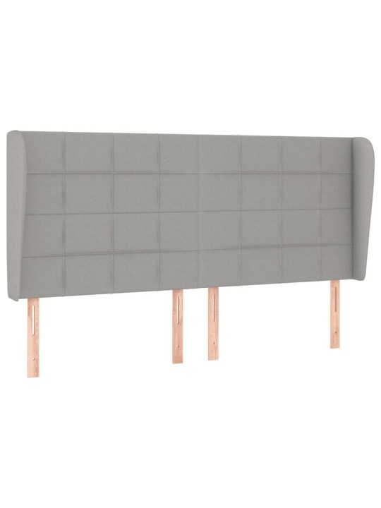 Box spring postel s matrací světle šedá 180 x 200 cm textil