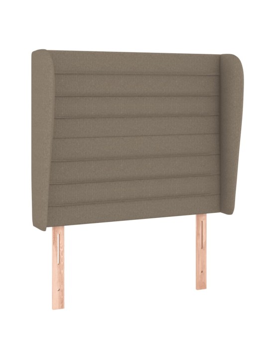 Box spring postel s matrací taupe 90x190 cm textil