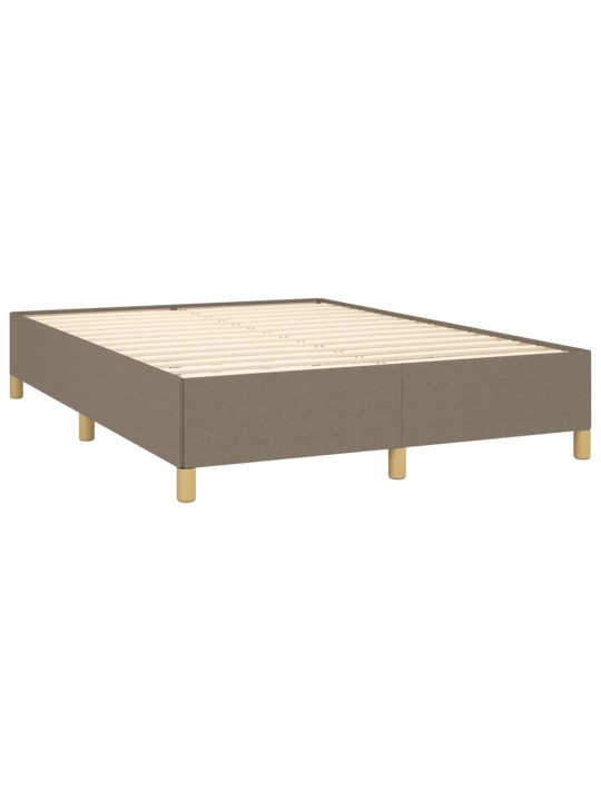 Box spring postel s matrací taupe 140x200 cm textil