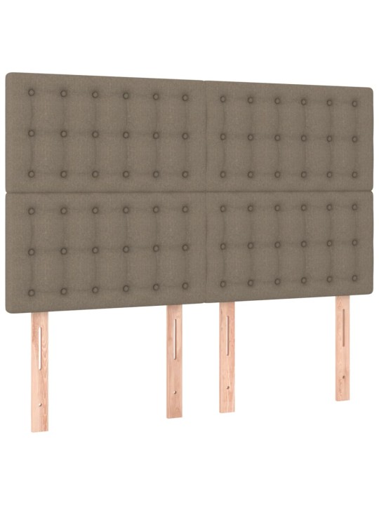 Box spring postel s matrací taupe 140x200 cm textil