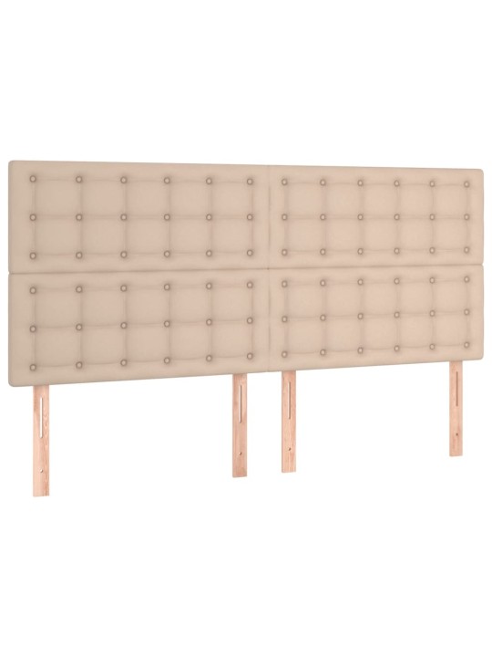 Box spring postel s matrací cappuccino 180 x 200 cm umělá kůže