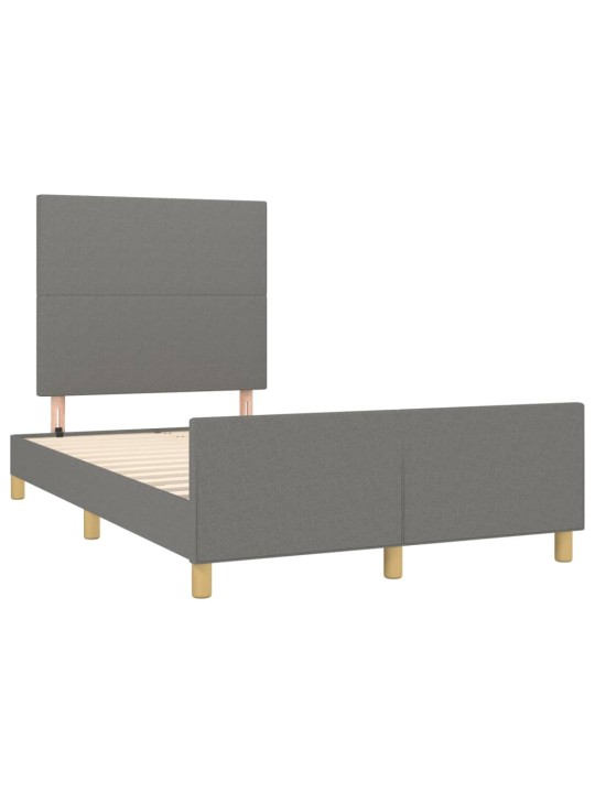 Rám postele bez matrace tmavě šedá 120 x 200 cm textil