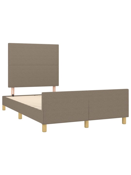 Rám postele bez matrace taupe 120 x 200 cm textil