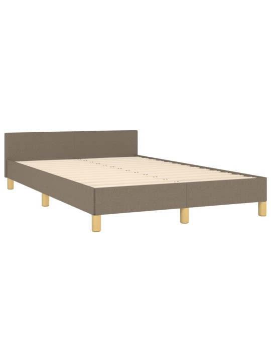 Rám postele bez matrace taupe 120 x 200 cm textil