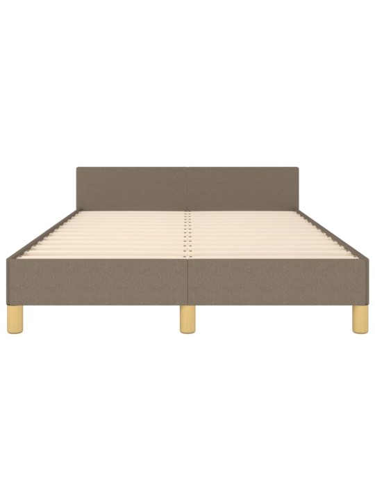 Rám postele bez matrace taupe 120 x 200 cm textil