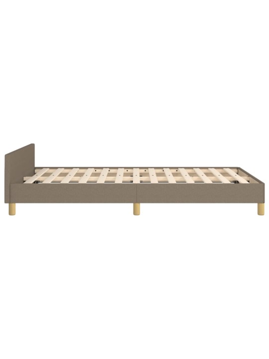 Rám postele bez matrace taupe 120 x 200 cm textil