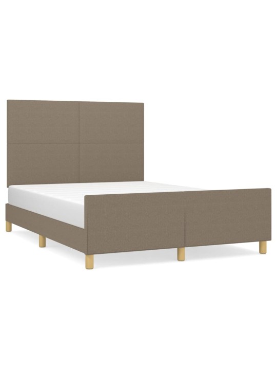 Rám postele bez matrace taupe 140 x 200 cm textil
