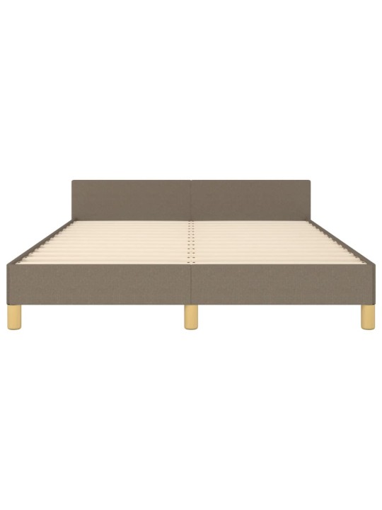 Rám postele bez matrace taupe 140 x 200 cm textil