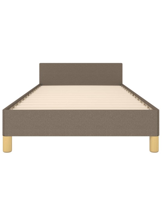 Rám postele bez matrace taupe 100 x 200 cm textil
