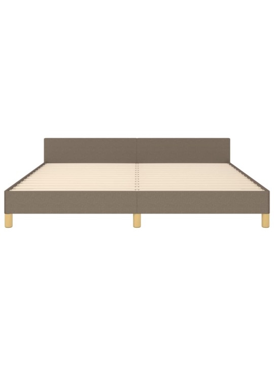 Rám postele bez matrace taupe 160 x 200 cm textil