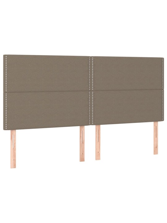Rám postele bez matrace taupe 160 x 200 cm textil