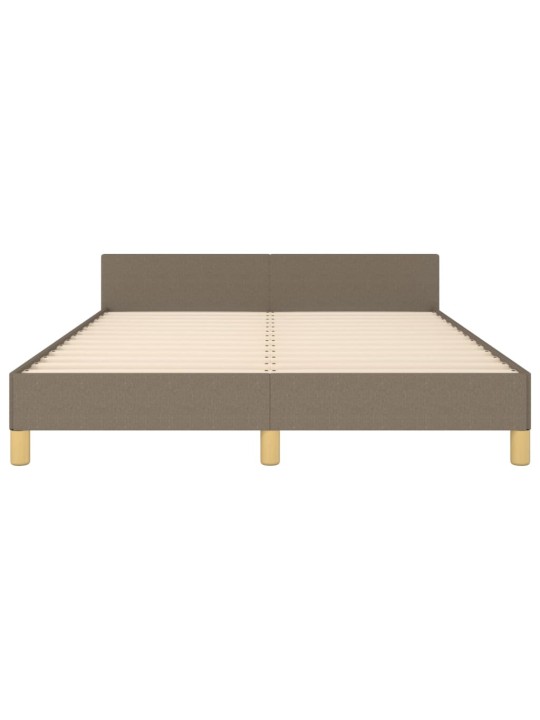 Rám postele bez matrace taupe 140 x 200 cm textil
