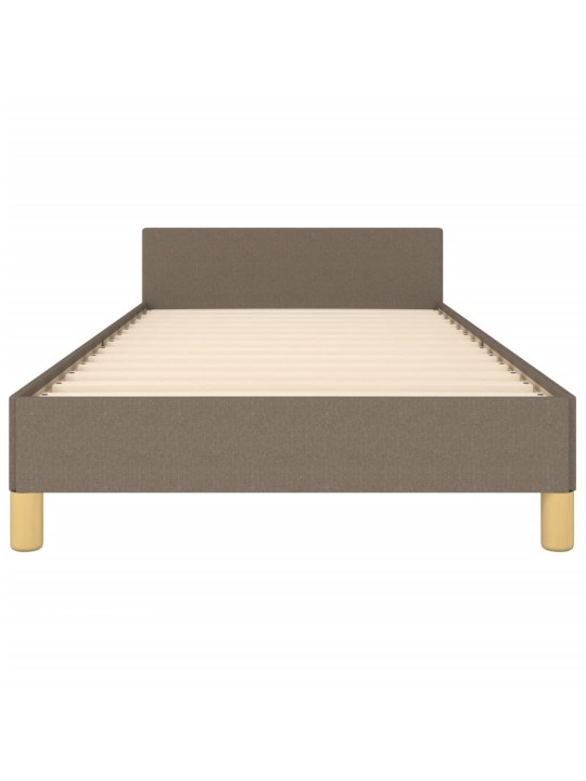 Rám postele bez matrací taupe 90x190 cm textil