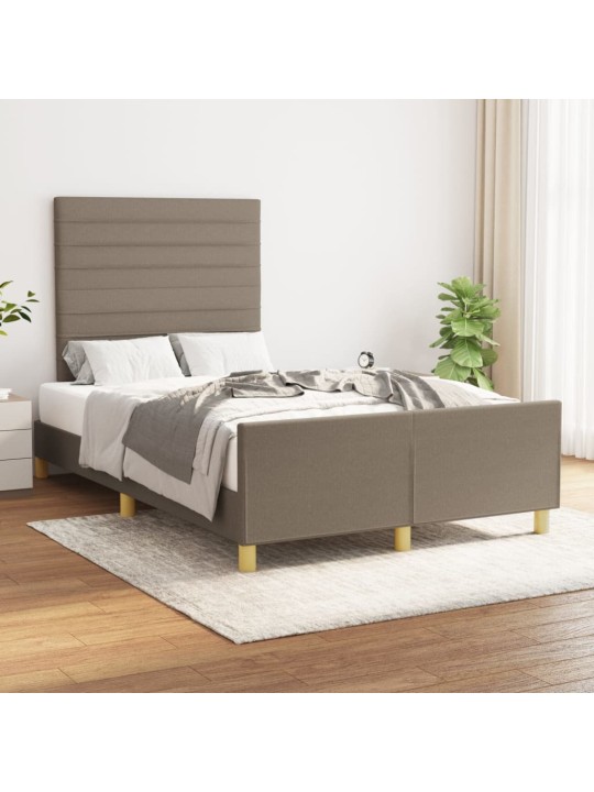 Rám postele bez matrace taupe 120 x 200 cm textil