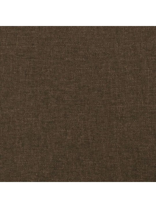 Rám postele bez matrace tmavě hnědý 140 x 190 cm textil