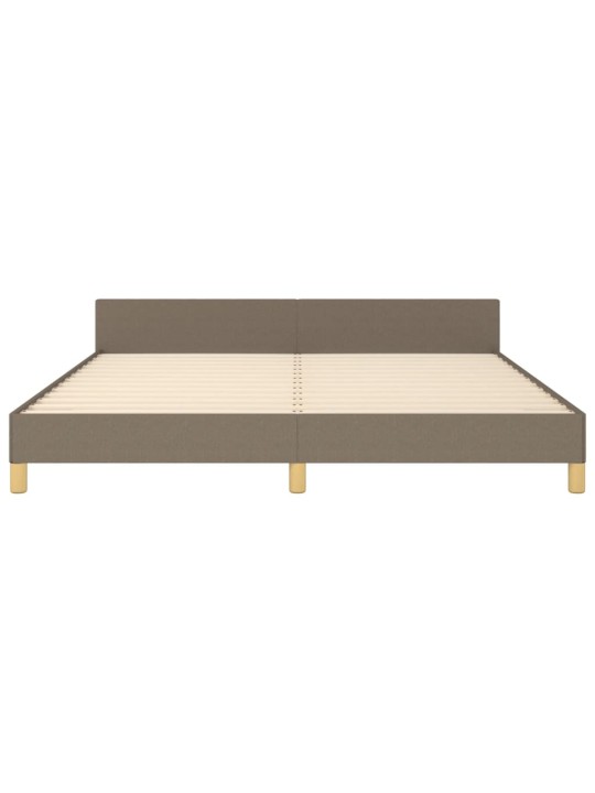 Rám postele bez matrace taupe 160 x 200 cm textil