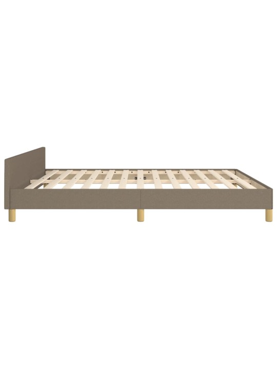 Rám postele bez matrace taupe 160 x 200 cm textil