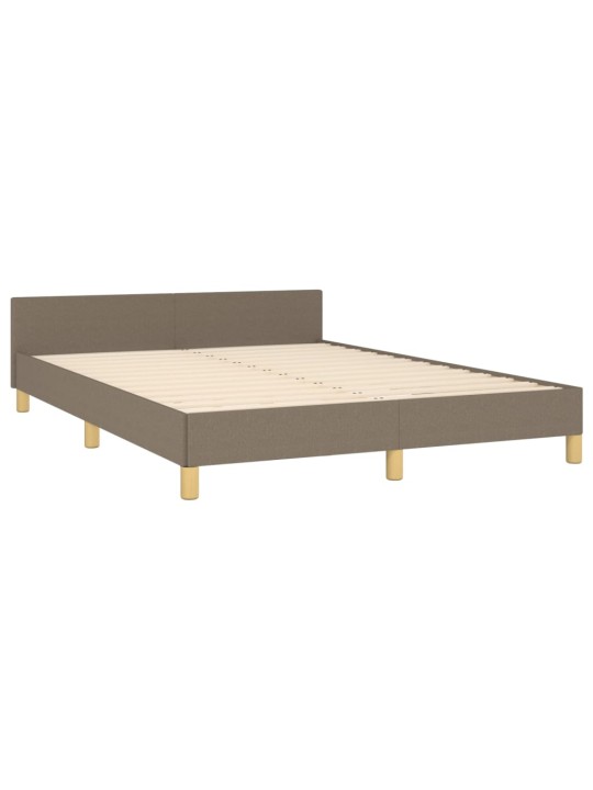 Rám postele bez matrace taupe 140 x 200 cm textil