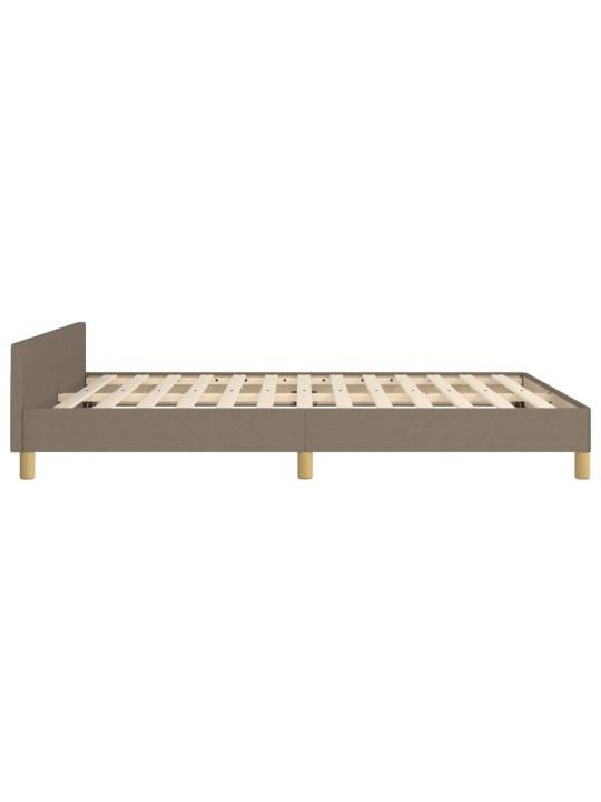 Rám postele bez matrace taupe 140 x 200 cm textil