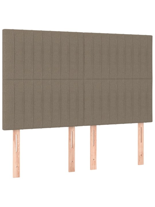Rám postele bez matrace taupe 140 x 200 cm textil
