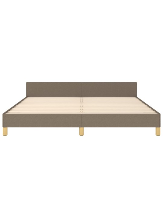 Rám postele bez matrace taupe 160 x 200 cm textil