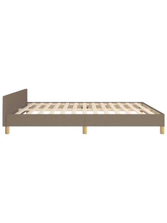 Rám postele bez matrace taupe 160 x 200 cm textil