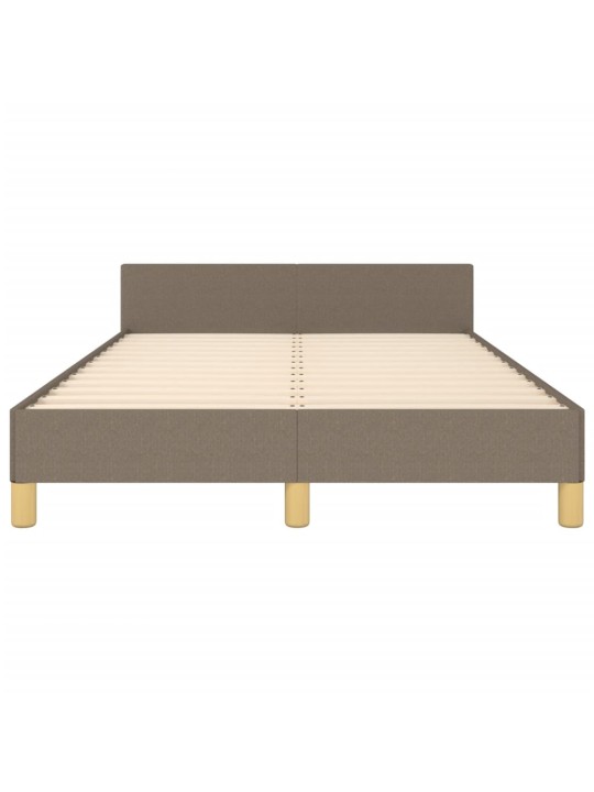 Rám postele bez matrace taupe 120 x 200 cm textil