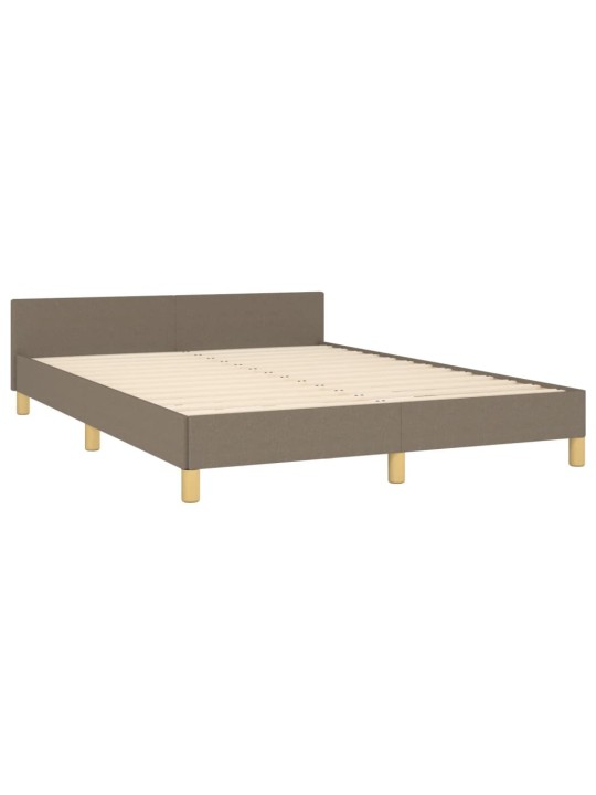 Rám postele bez matrace taupe 140 x 200 cm textil