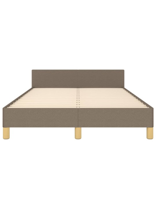 Rám postele bez matrace taupe 120 x 200 cm textil