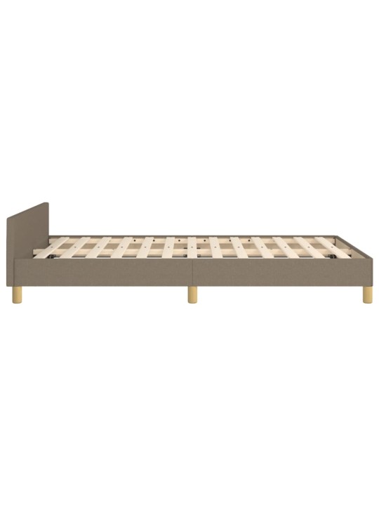 Rám postele bez matrace taupe 120 x 200 cm textil