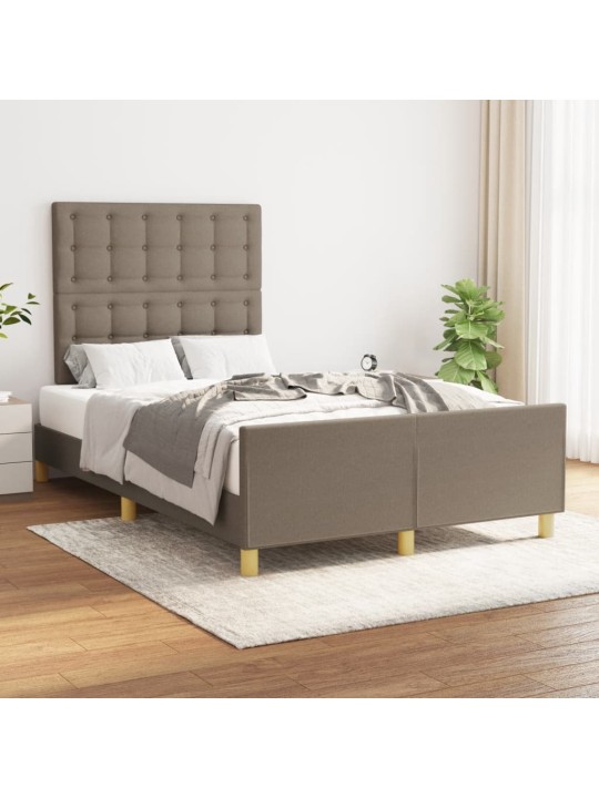 Rám postele bez matrace taupe 120 x 200 cm textil