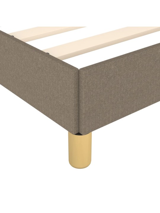 Rám postele s čelem taupe 180x200 cm textil