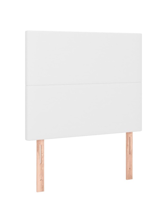 Rám postele s čelem bílý 120x200 cm umělá kůže