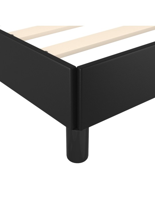 Rám postele s čelem černý 90x200 cm umělá kůže
