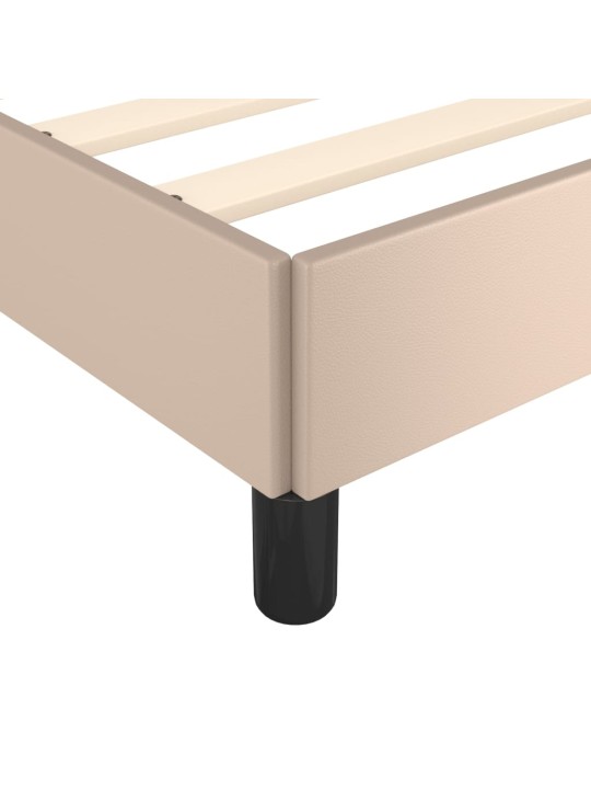 Rám postele s čelem cappuccino 90x200 cm umělá kůže