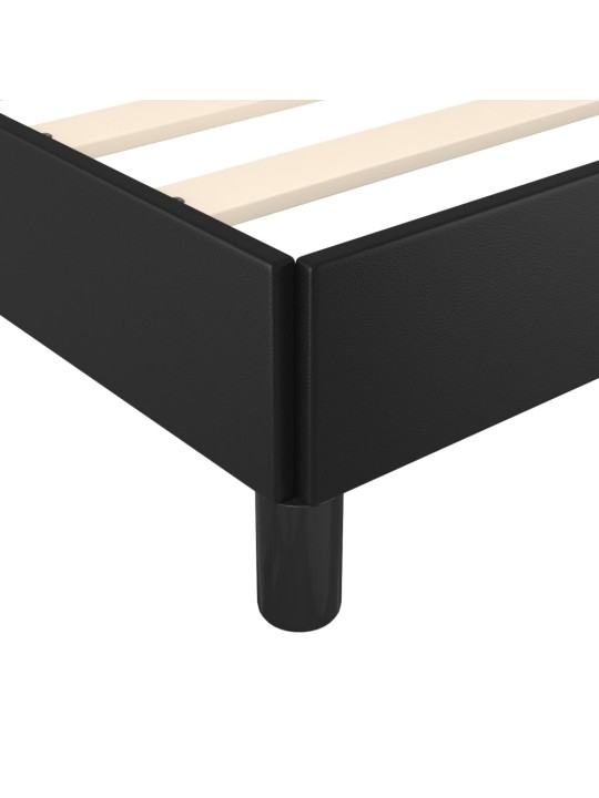 Rám postele s čelem černý 90x200 cm umělá kůže