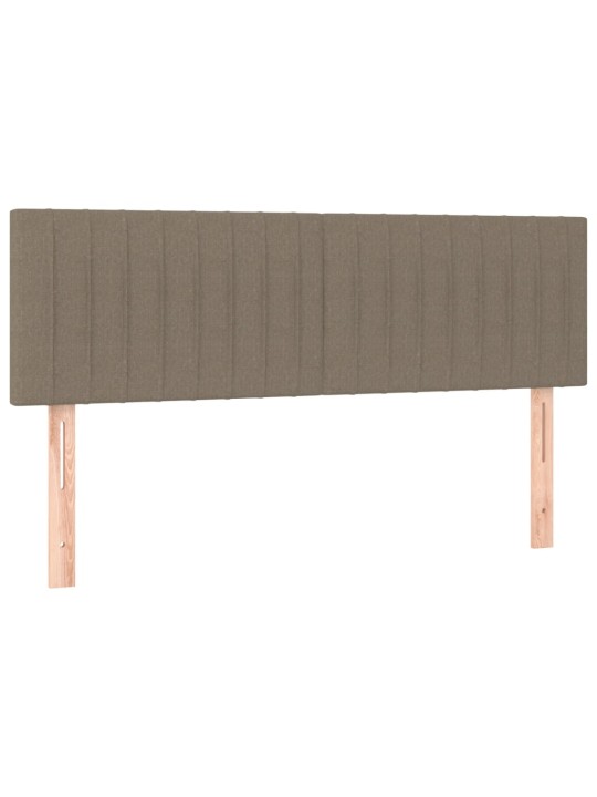 Box spring postel s matrací taupe 140x190 cm textil