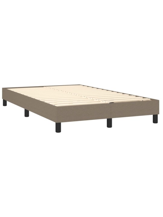 Box spring postel s matrací taupe 120x200 cm textil