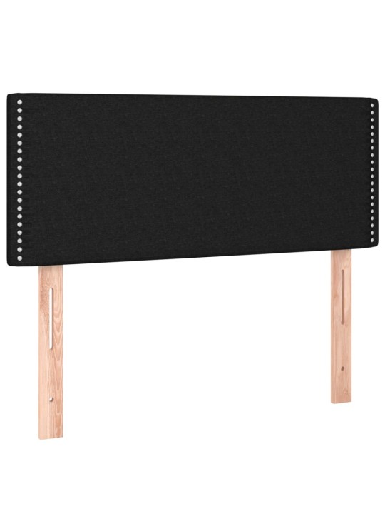 Box spring postel s matrací černá 80 x 200 cm textil