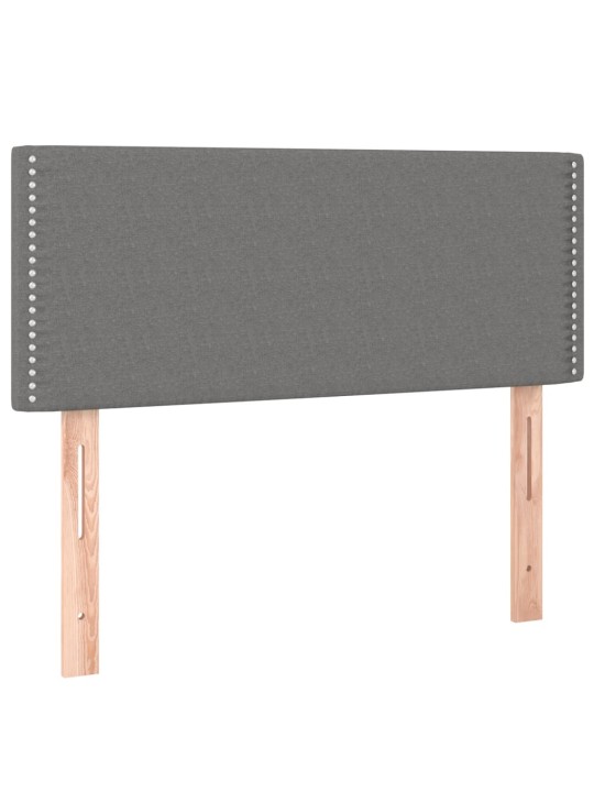Box spring postel s matrací tmavě šedá 90x190 cm textil
